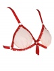 AW12 Inheritance Capillaries Braided Triangle Bra (Nude & Red)